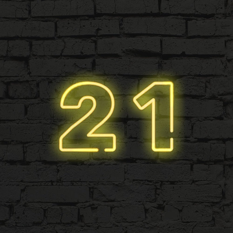 21st Birthday LED Neon Sign - NeonPilot