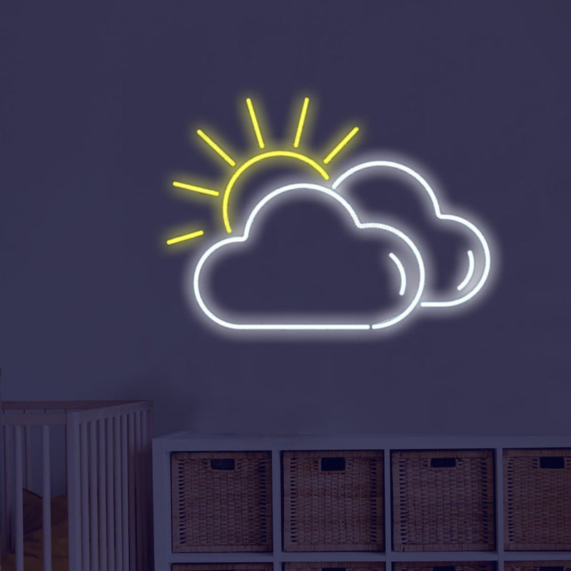 Cloud & Sun LED Neon Sign - NeonPilot