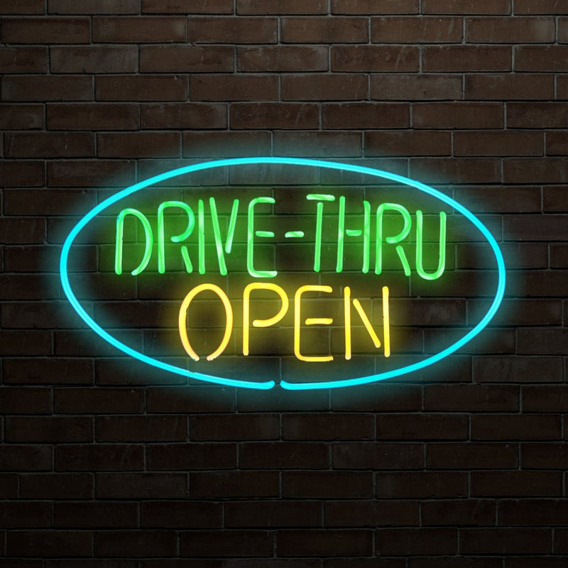 Drive Thru Open LED Neon Sign - NeonPilot