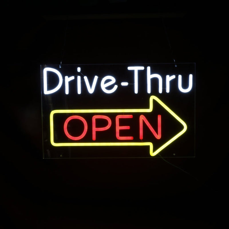 Drive Thru Open LED Neon Sign - NeonPilot