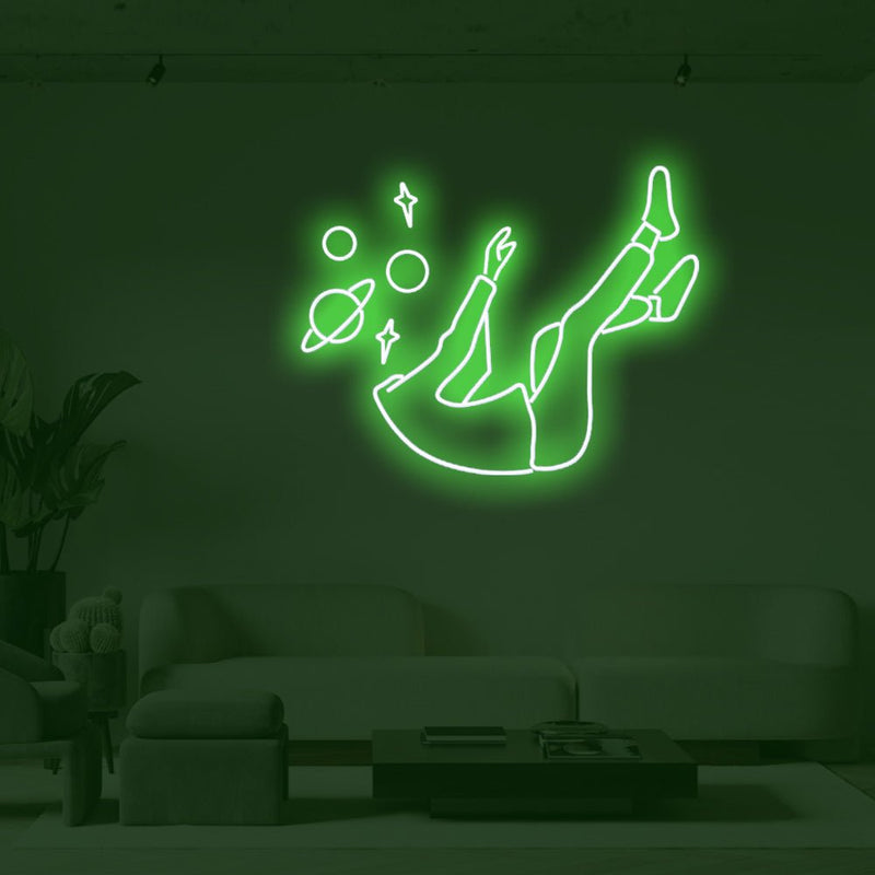 Falling Into Space LED Neon Sign - NeonPilot