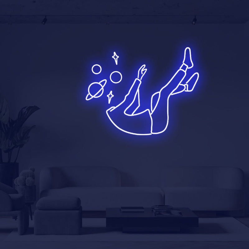 Falling Into Space LED Neon Sign - NeonPilot