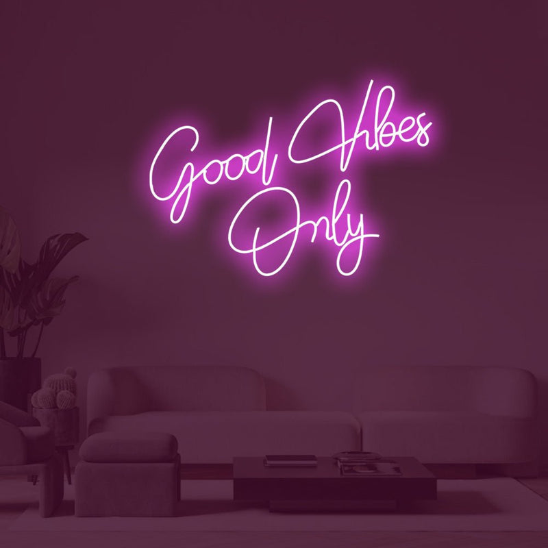 Good Vibes Only LED Neon Sign - NeonPilot