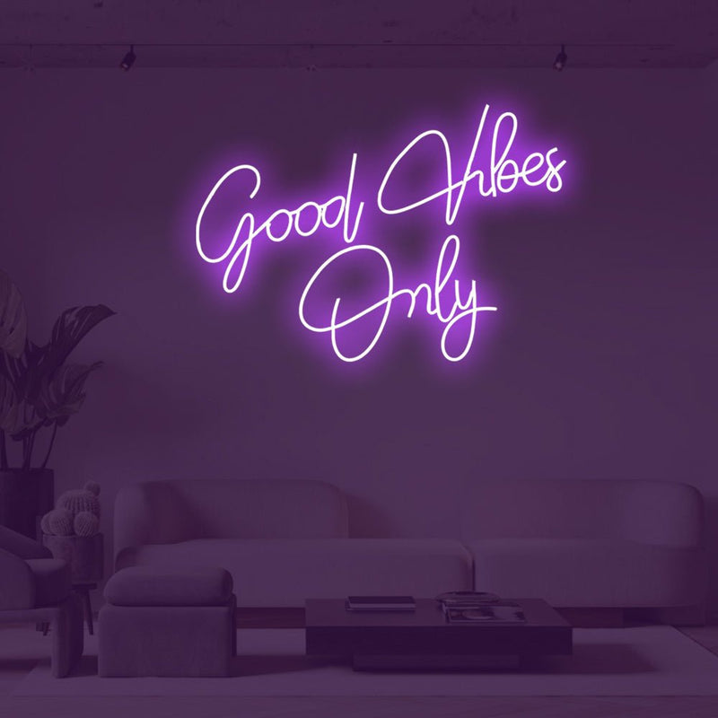 Good Vibes Only LED Neon Sign - NeonPilot