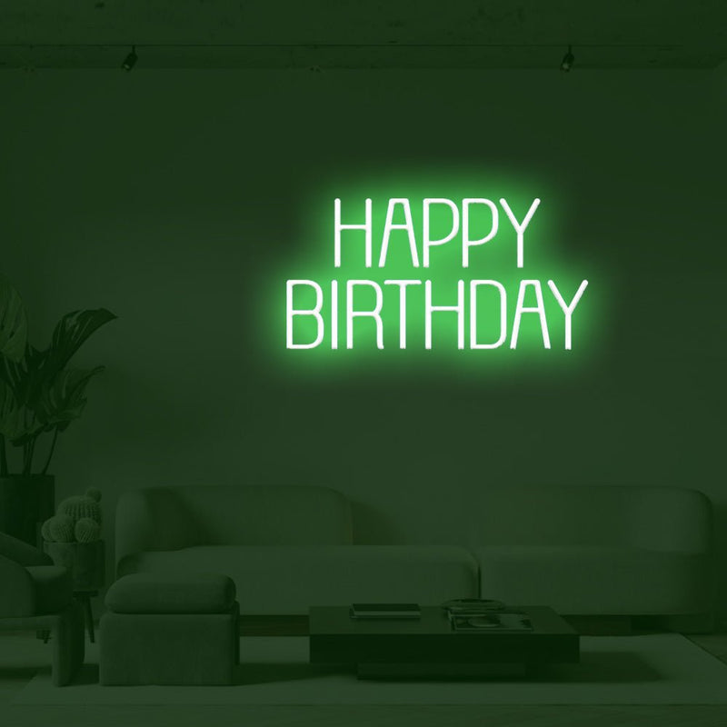 Happy Birthday LED Neon Sign - NeonPilot