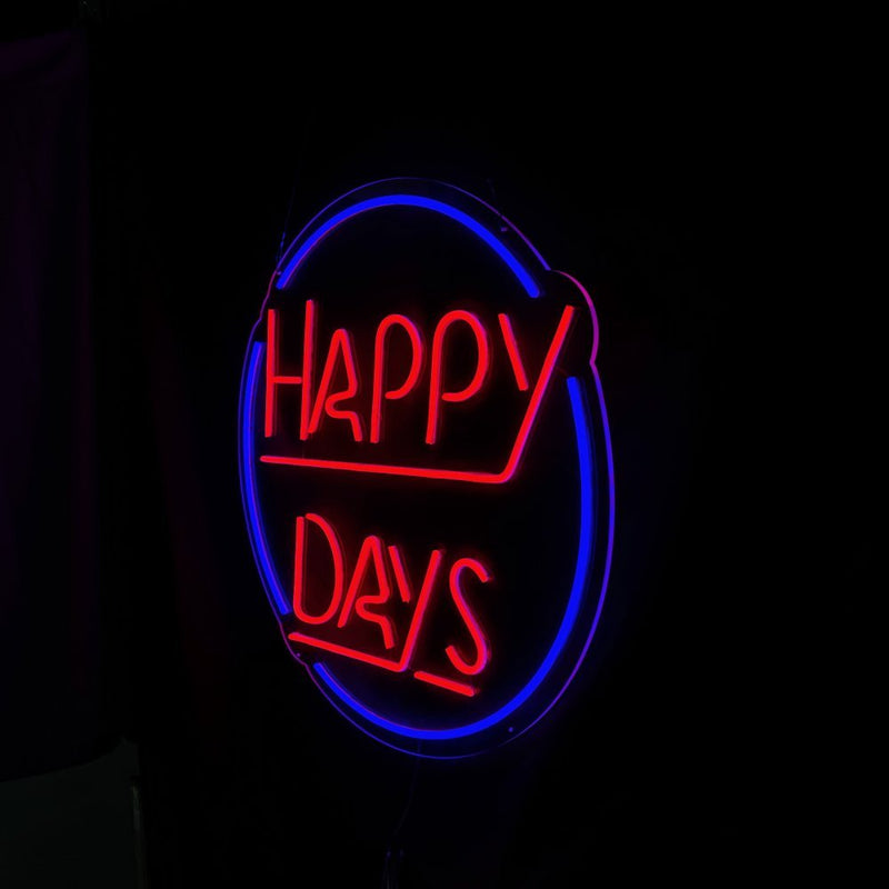 Happy Days Neon Sign - NeonPilot