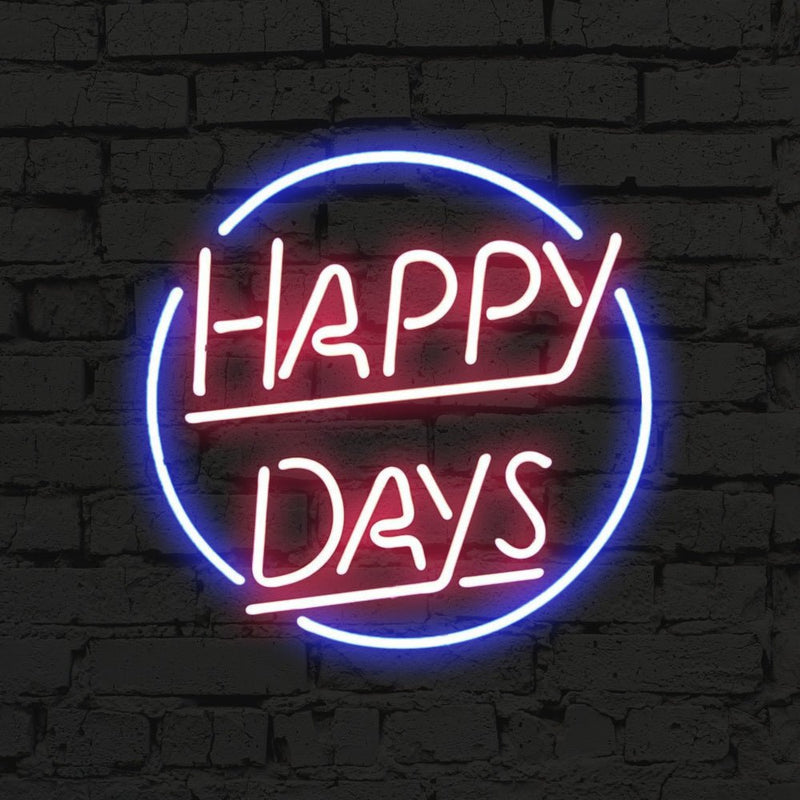 Happy Days Neon Sign - NeonPilot