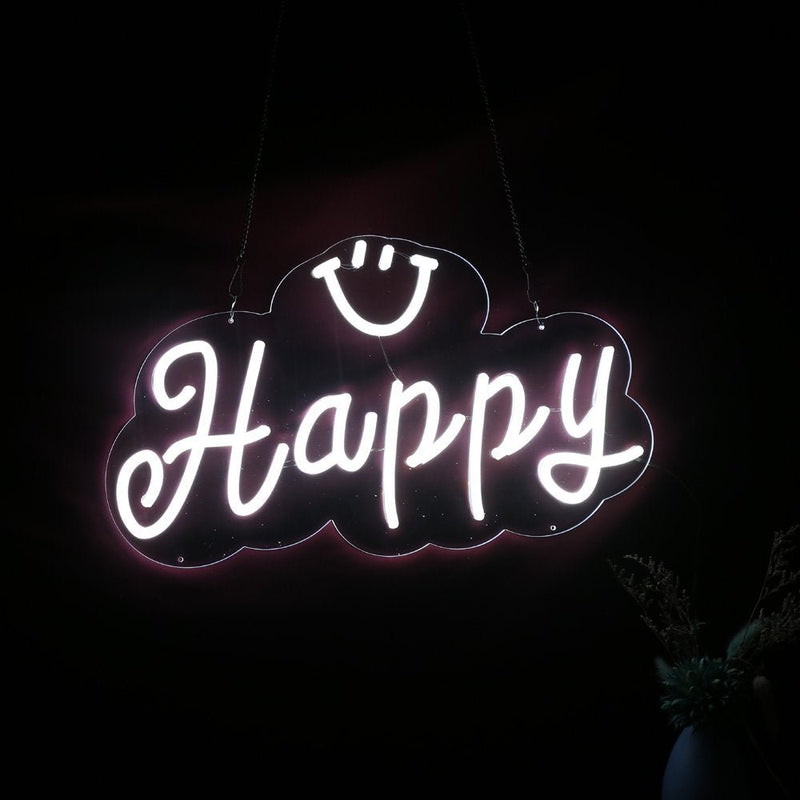 Happy & Smile Neon Sign - NeonPilot