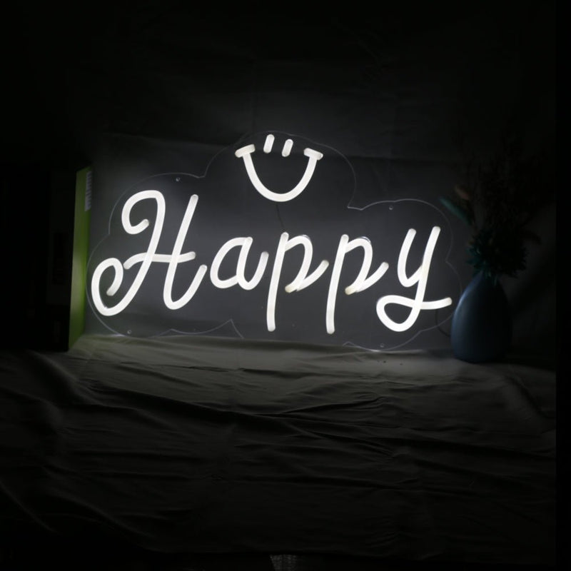 Happy & Smile Neon Sign - NeonPilot