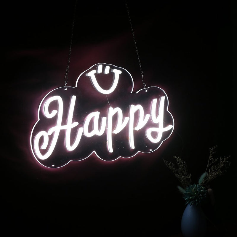 Happy & Smile Neon Sign - NeonPilot