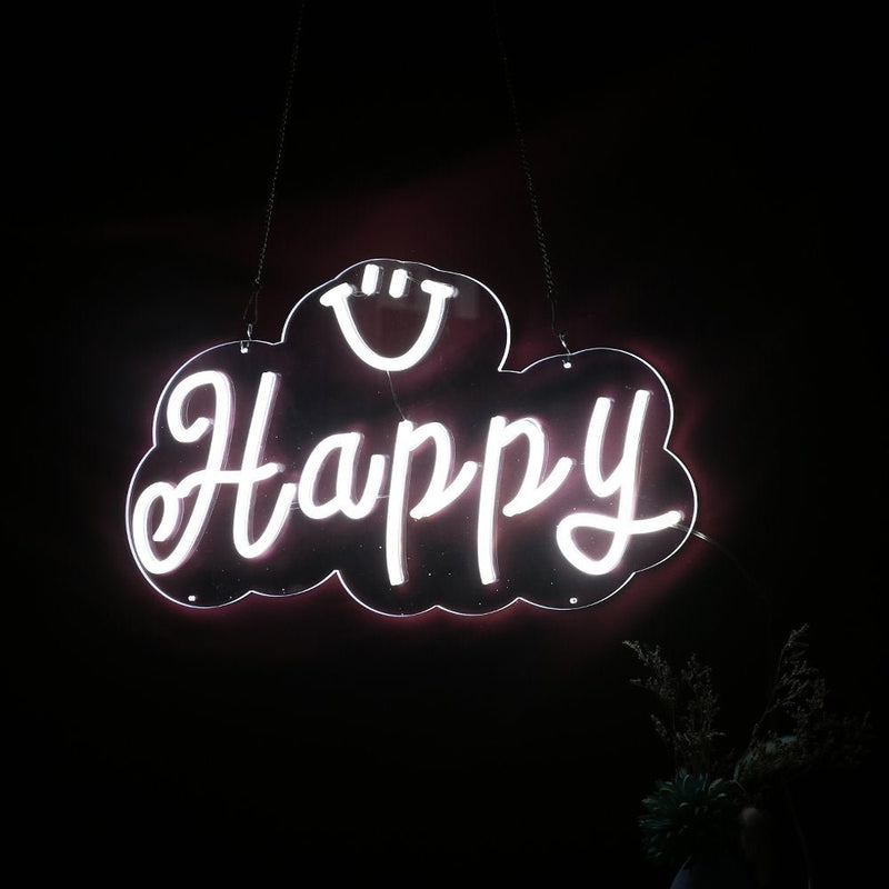 Happy & Smile Neon Sign - NeonPilot