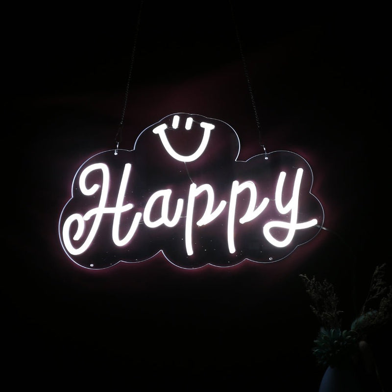 Happy & Smile Neon Sign - NeonPilot