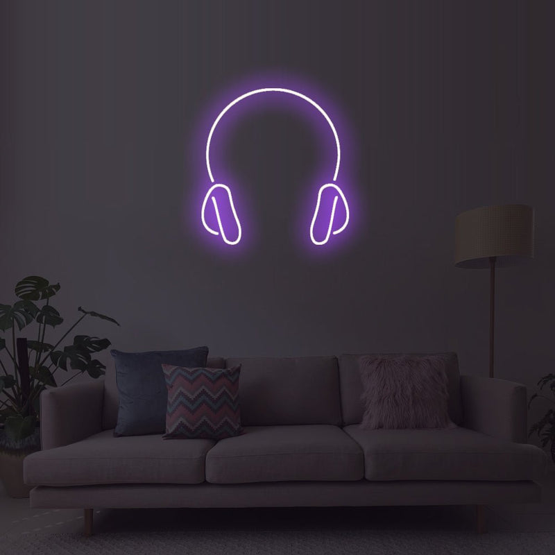 Headphones LED Neon Sign - NeonPilot