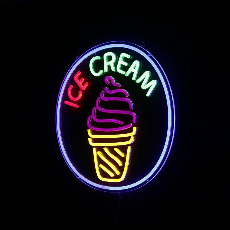 Ice Cream Neon Parlor Sign