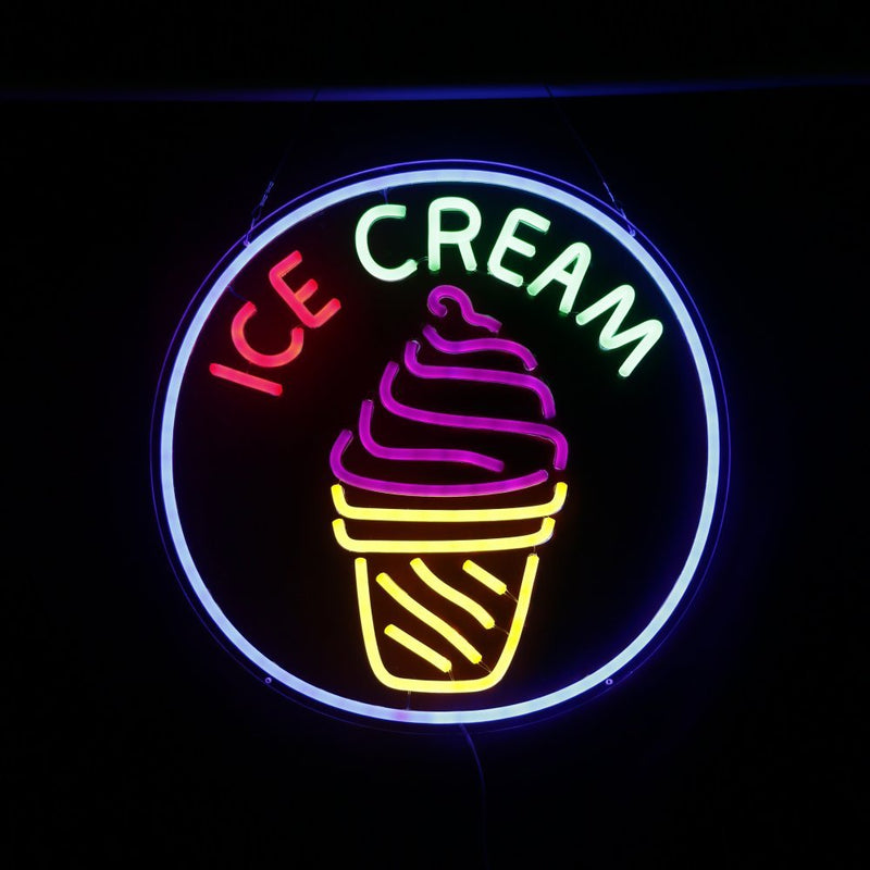 Ice Cream Neon Parlor Sign