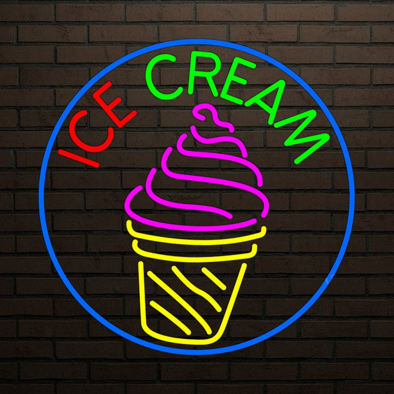 Ice Cream Neon Parlor Sign