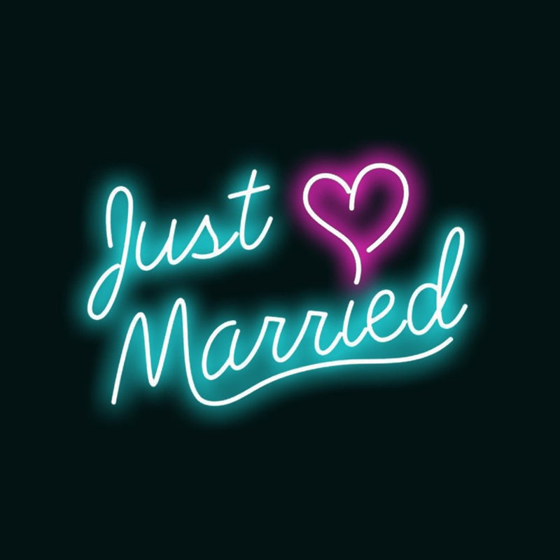 Just Married Neon Sign