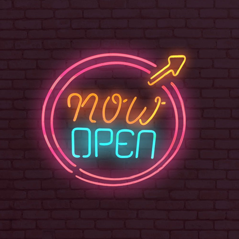 Now Open LED Neon Sign