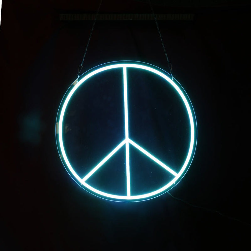 Peace Symbol LED Neon Sign