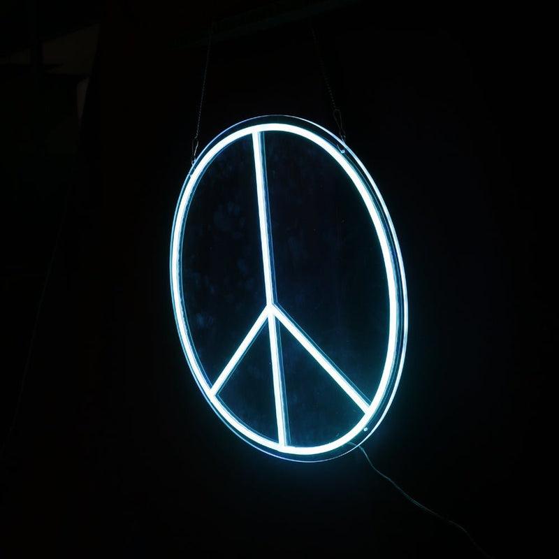 Peace Symbol LED Neon Sign