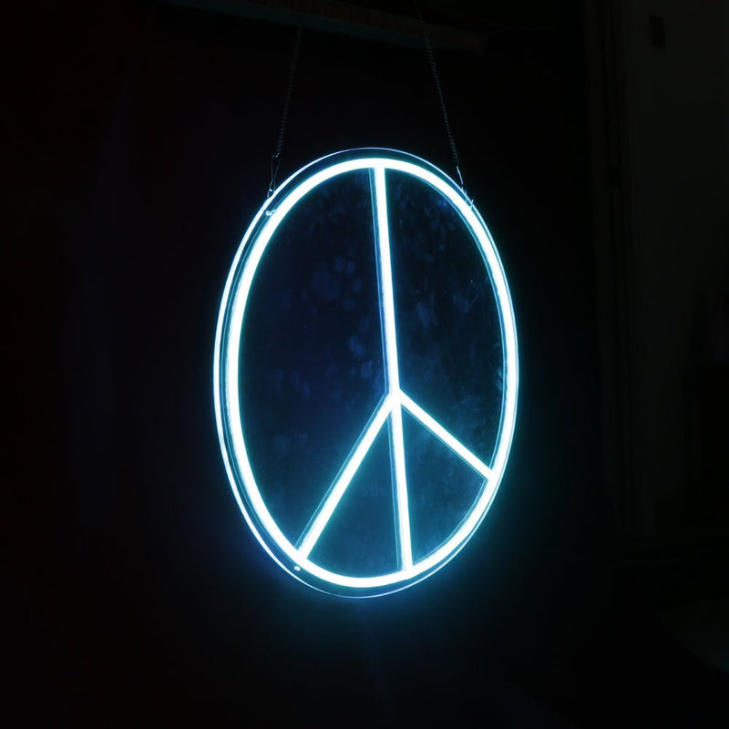 Peace Symbol LED Neon Sign