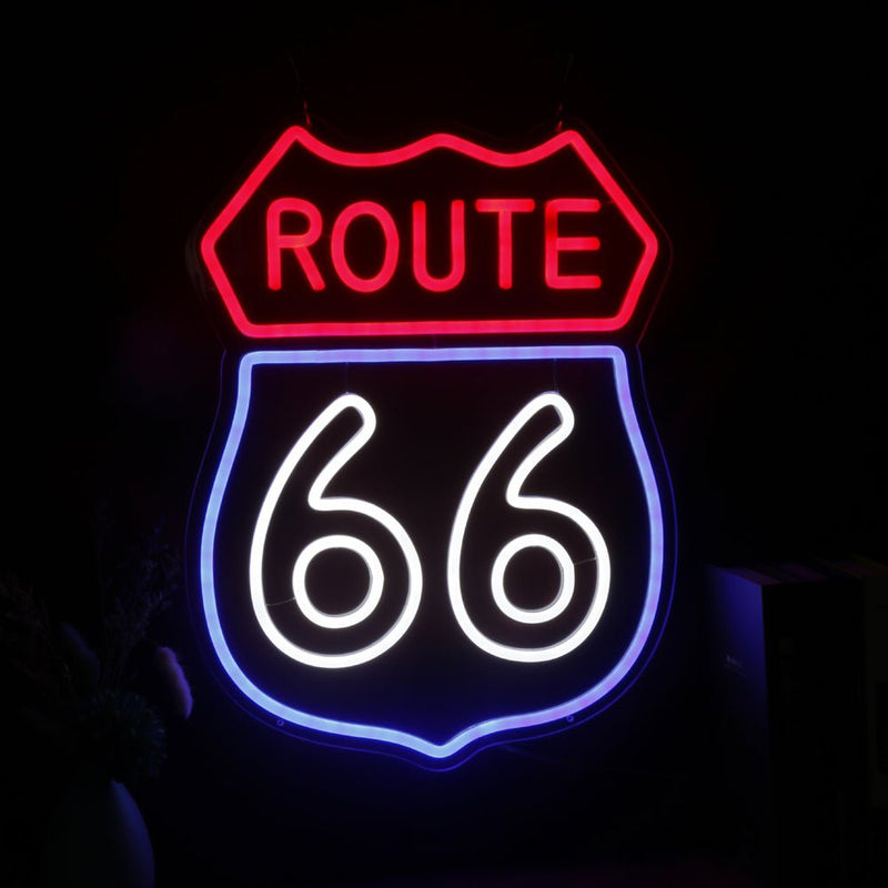 Route 66 LED Neon Sign