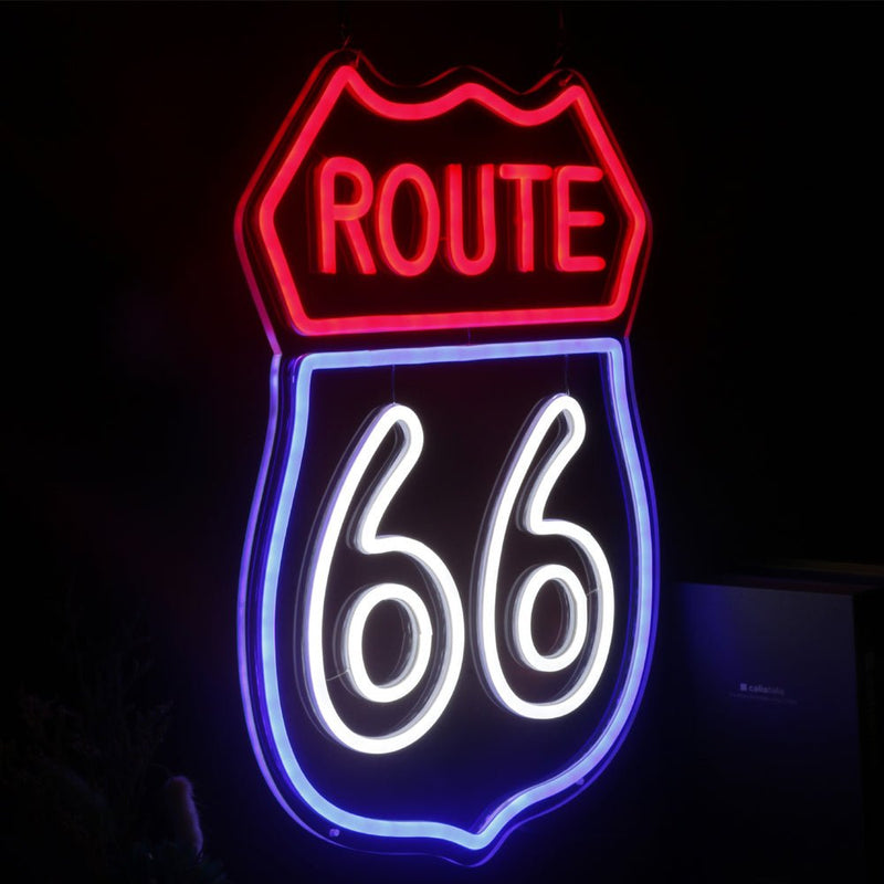 Route 66 LED Neon Sign