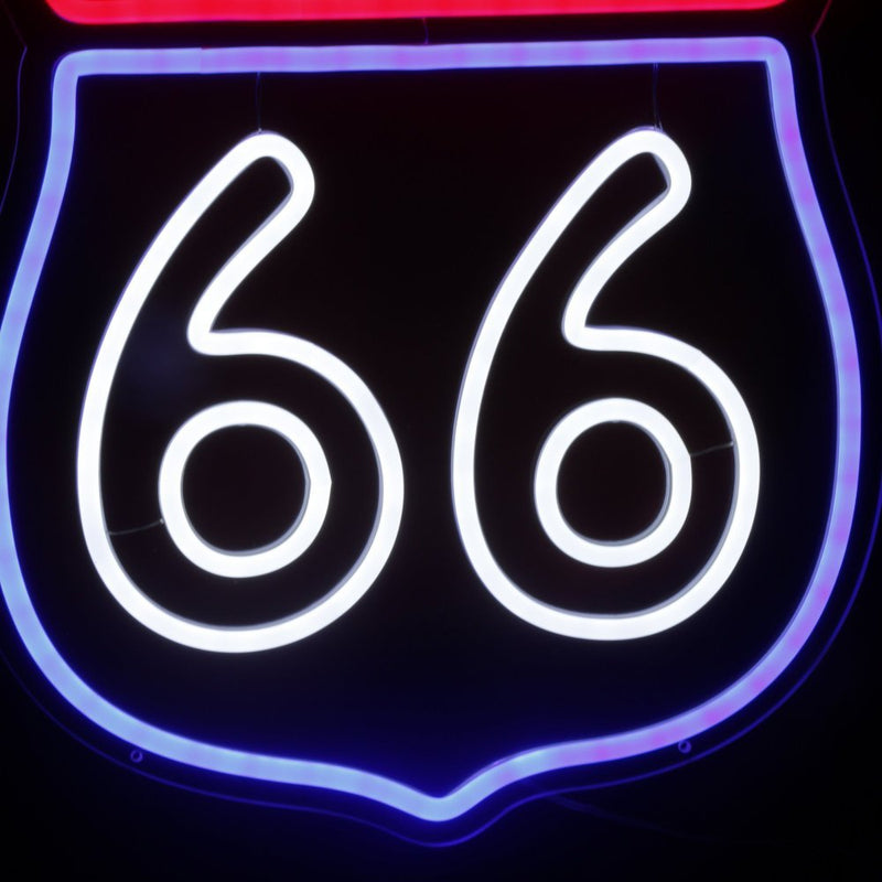 Route 66 LED Neon Sign