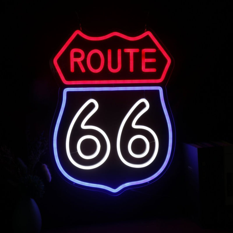 Route 66 LED Neon Sign