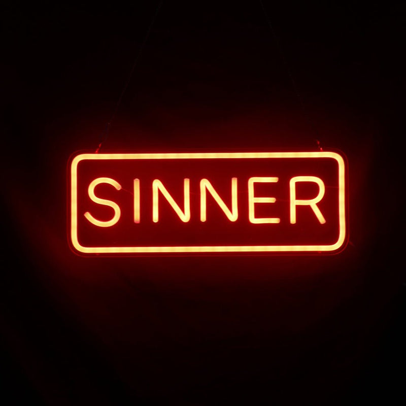 Sinner LED Neon Sign