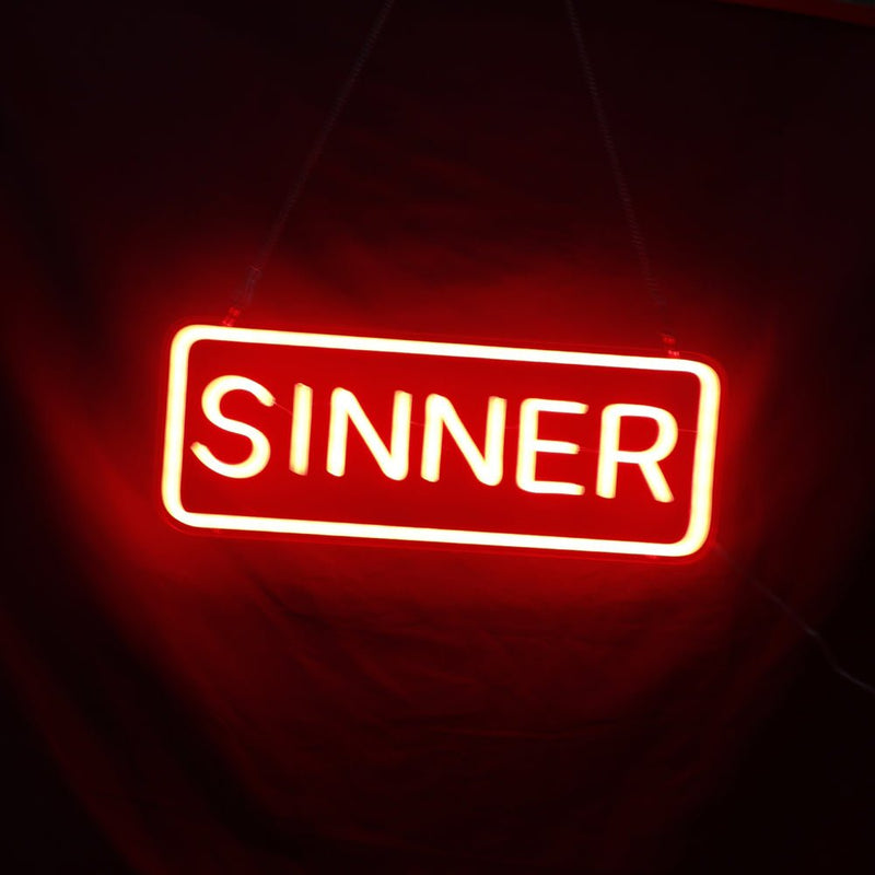 Sinner LED Neon Sign