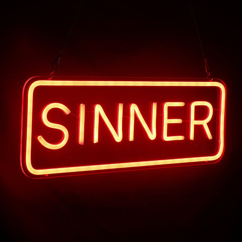 Sinner LED Neon Sign