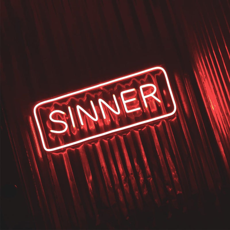 Sinner LED Neon Sign