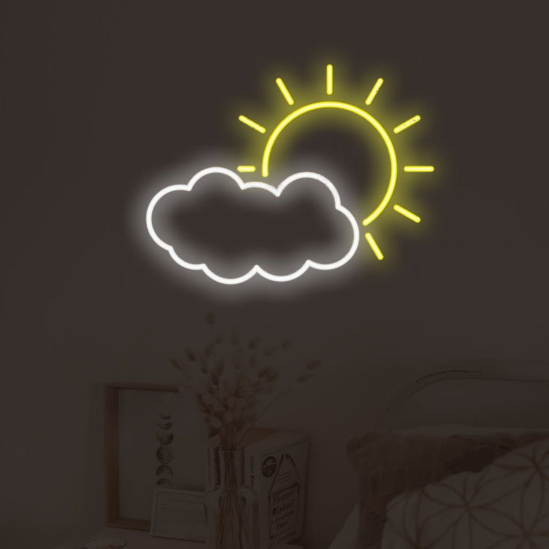 Sun & Cloud LED Neon Sign