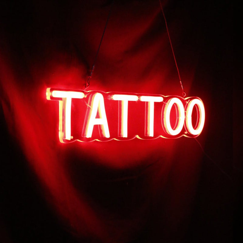 Horizontal Tattoo Neon Sign LED Light