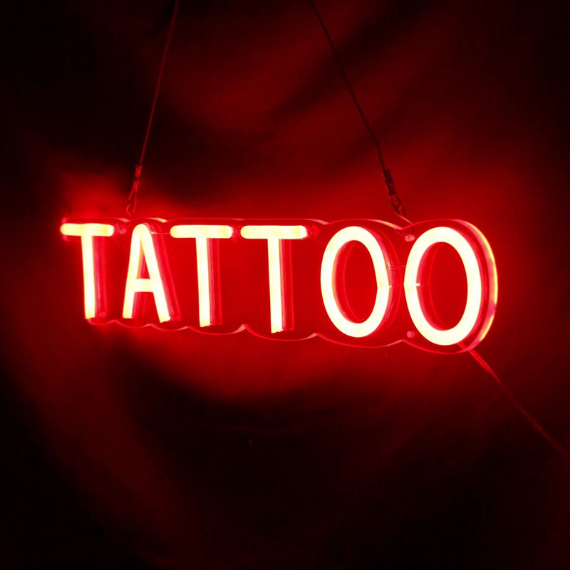 Horizontal Tattoo Neon Sign LED Light