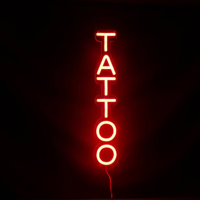 Vertical Tattoo Neon Sign LED Light