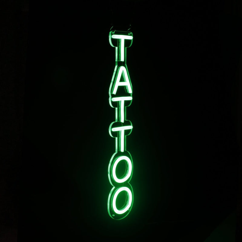 Vertical Tattoo Neon Sign LED Light