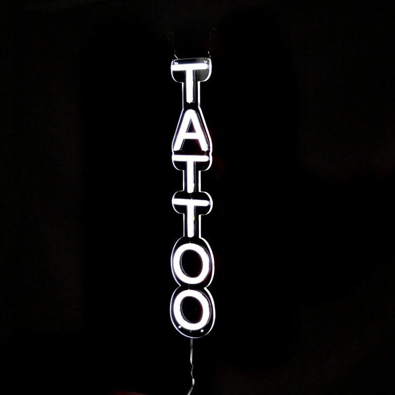 Vertical Tattoo Neon Sign LED Light