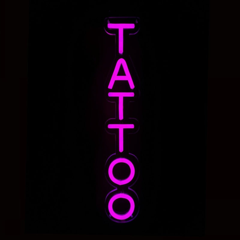 Vertical Tattoo Neon Sign LED Light - NeonPilot