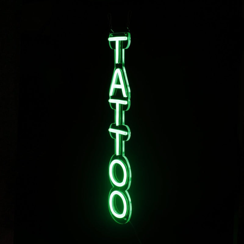 Vertical Tattoo Neon Sign LED Light