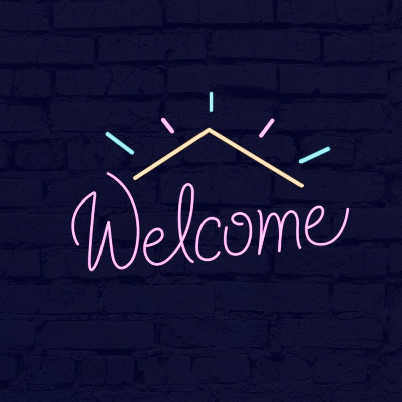 Welcome Neon Sign