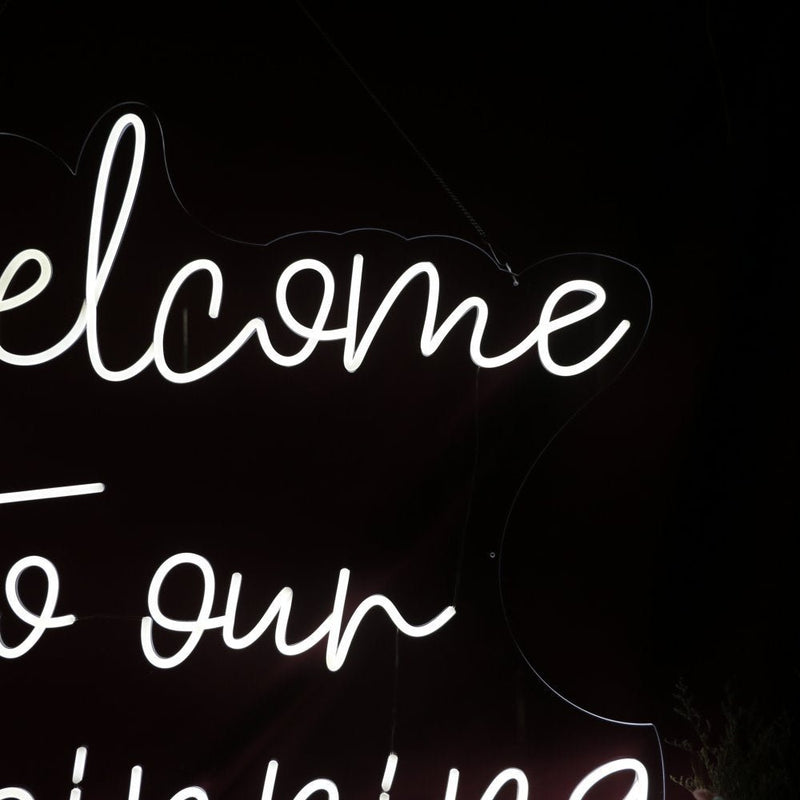 Welcome To Our Beginning LED Neon Sign