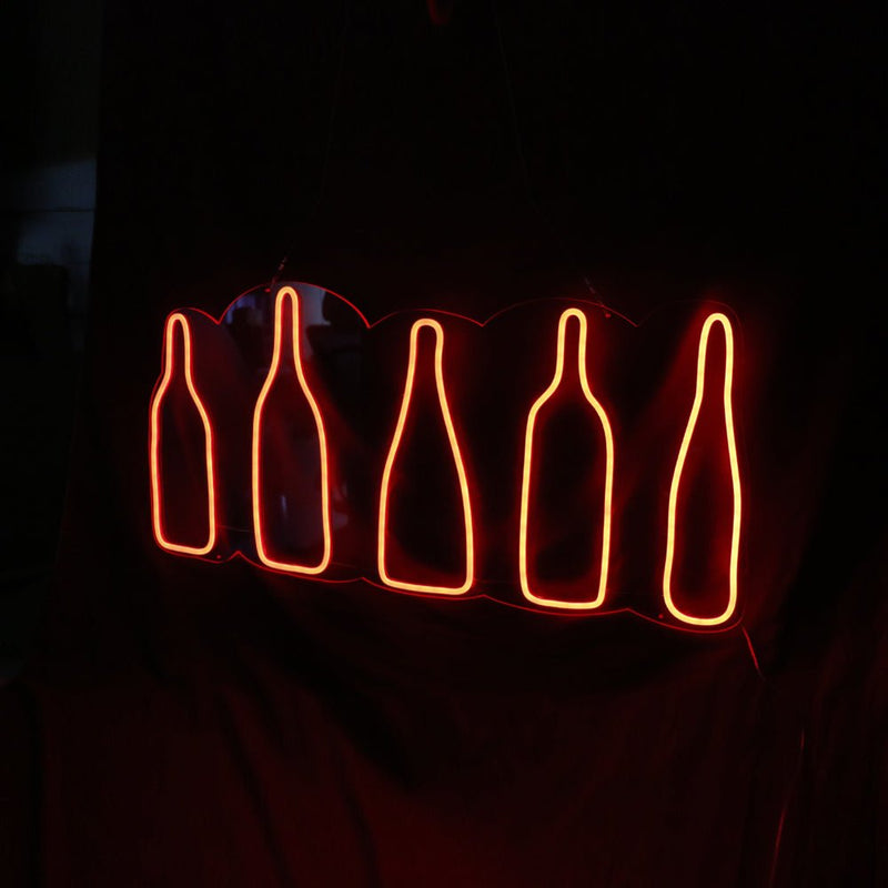 Wine Bottles LED Neon Sign