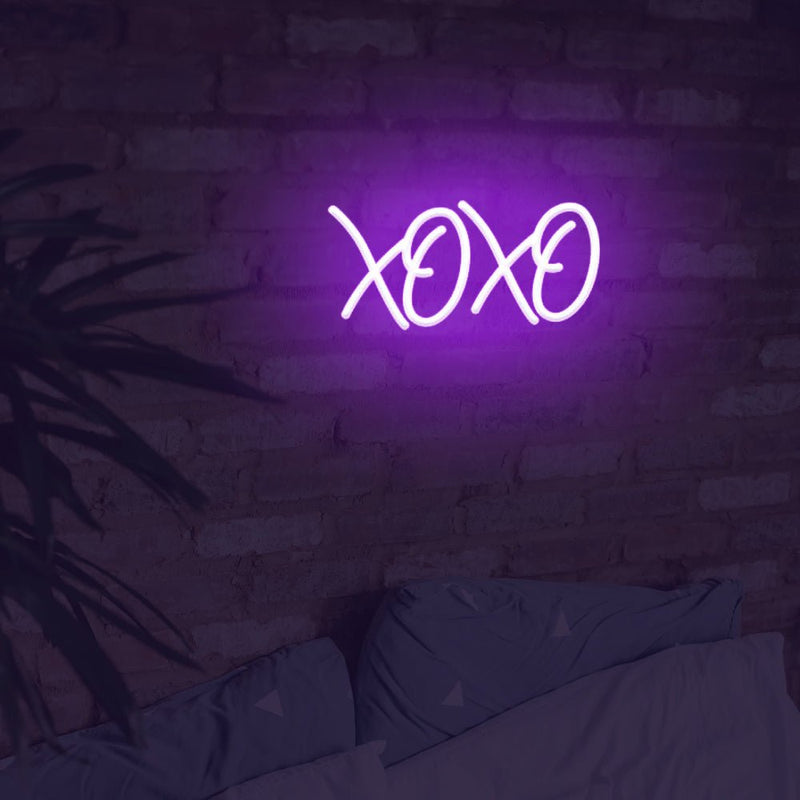 XOXO LED Neon Room Sign